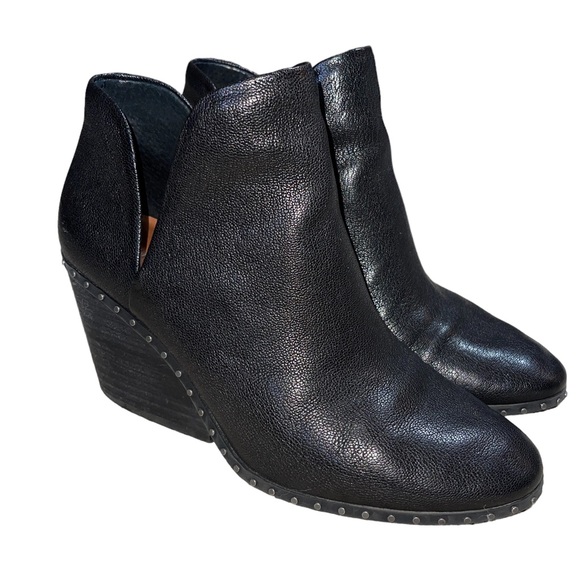 Lucky Brand Shoes - Lucky Brand Black Studded Western Cowboy Ankle Boots